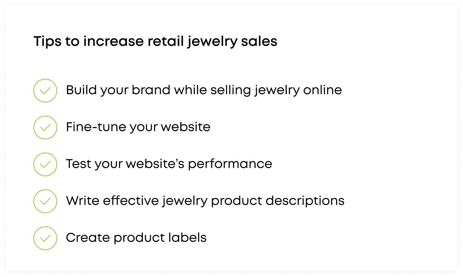 Tips to increase retail jewelry sales